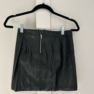 Target Black Faux Leather Mini Skirt
